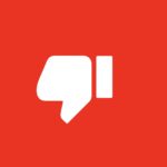 A thumbs down button